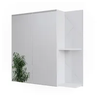 Vicco Badspiegelschrank Irma, Weiß Hochglanz, 80 x 75 cm