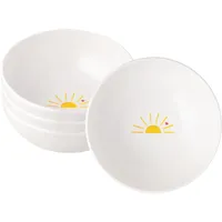 Villeroy & Boch Müslischalen Hello Sunshine 4-tlg. Gelb/Weiß