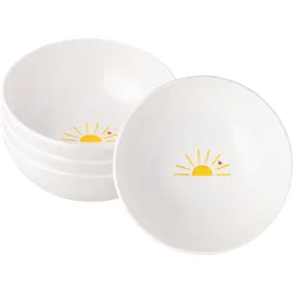 Villeroy & Boch Müslischalen Hello Sunshine 4-tlg. Gelb/Weiß