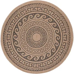 Outdoorteppich Comilla Schwarz Ø ca. 120cm