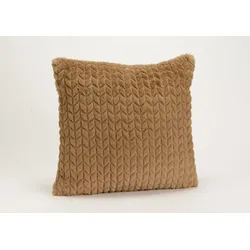 Kissen taupe chevron 40x40 cm - Braun Quadratisch Polyester Amadeus 40x40 cm