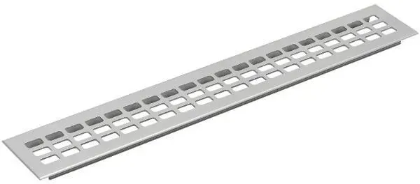 Lüftungsgitter 800 x 60 mm Aluminium natur eloxiert