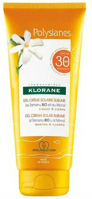 Klorane Polysianes Solar Sublime Gel-Creme LSF30 200 ml