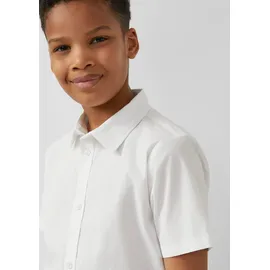 s.Oliver Kurzarmhemd im Slim Fit - weiß - 146/152