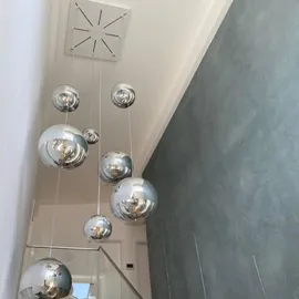 s.luce Progress 1-flg. Ø 30 cm rund Kupfer Glas