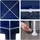 Relaxdays Pavillon 2,5 x 3 m Blau