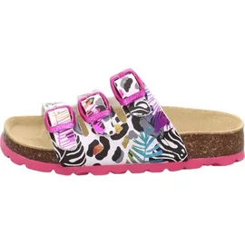 superfit Fussbettpantoffel Weiß/Mehrfarbig 29