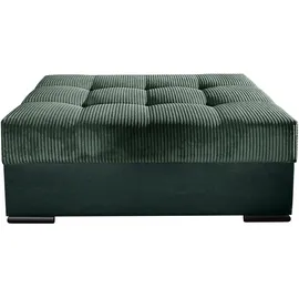 Collection AB Hocker Josy 100%polyester 98 x 41 x 68 cm Grün/Flaschengrün