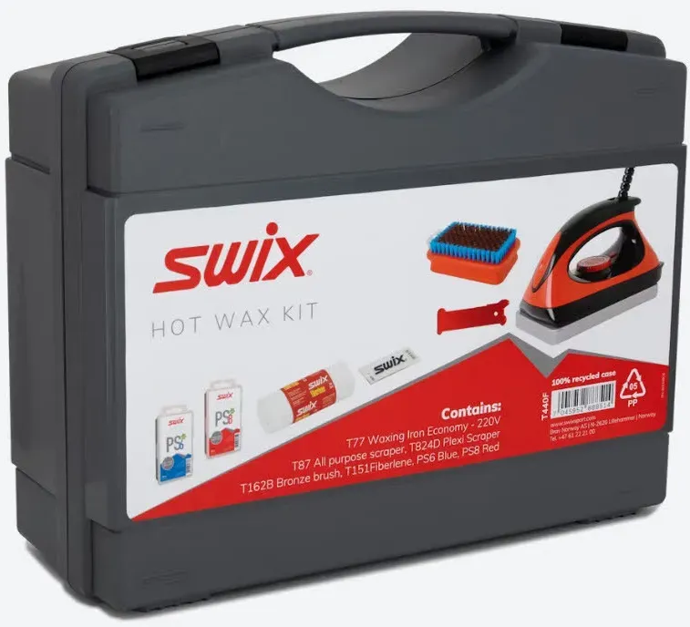 Swix Base Hot Wax Kit – Heißwachs-Set für Ski & Snowboard schwarz