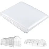 Outsunny Gewächshausfolie Wasserdicht Gartenfolie Kunststoff, Transparent