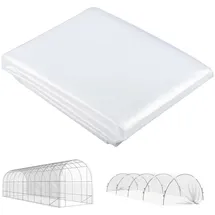 Outsunny Gewächshausfolie Wasserdicht Gartenfolie Kunststoff, Transparent