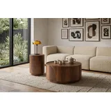 aea Couchtisch Beige Holz 40 x 42 cm