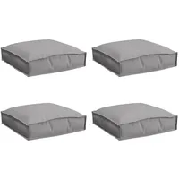 VidaXL Pallet-Kissen für Sitze 4 Stk Grau 40x40x8 cm