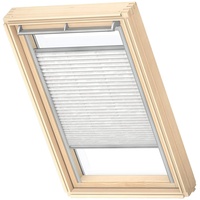 VELUX Plissee manuell FHL S06 1256S Weiß gemustert, Schiene: