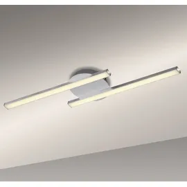Briloner LED Wand- und Deckenleuchte 55,4 cm aluminium