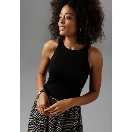 Aniston SELECTED Partykleid Animal-Print Schwarz 36