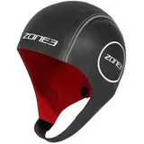 ZONE3 Neoprenkappe Heat-tech Schwarz/Silber/Rot M