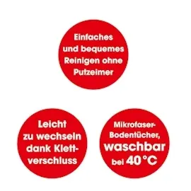 Clean Maxx CLEANmaxx Ersatz-Wischtuch 2er-Set - Türkis