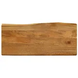 vidaXL Tischplatte mit Baumkante 90x40x3,8 cm Massivholz Mango