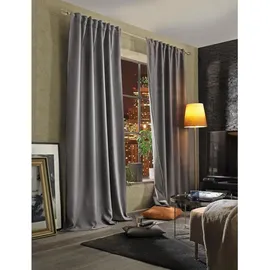 HOMEbasics Schmidt Fertiggardine Acustico 135 x 160 cm Polyester Grau