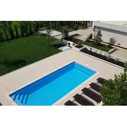 Keramikpool / Ceramicpool Cera Bay Cubic ohne Betonhinterfüllung / ohne Betonbodenplatte