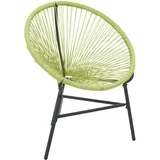 vidaXL Acapulco-Gartenstuhl Poly Rattan Grün