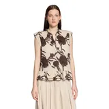 Cartoon Schlupfbluse beige/braun 42