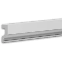 PROFHOME DECOR PROFHOME 651391 Wandleiste Friesleiste Zierleiste Stuckleiste 2 m 200 cm x 1,9 cm x 4,1 cm Weiß