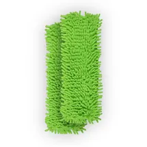 BestLivings Bodenwischer Ersatzbezug Mikrovelour Chenille Grün 2er Pack