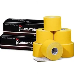 Wasserdichtes und elastisches Kinesio-Tape gelb 6 Rollen GELB No Size