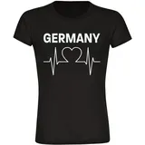 multifanshop Germany Herzschlag schwarz XL