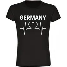 multifanshop Germany Herzschlag schwarz XL