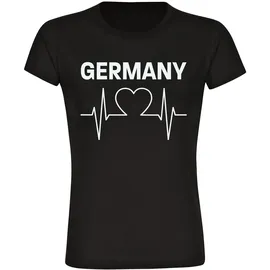 multifanshop Germany Herzschlag schwarz XL