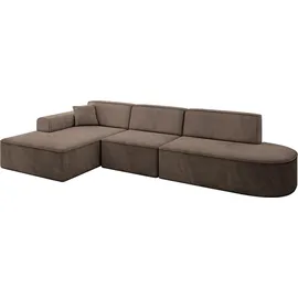 altdecor Ecksofa Ottomane Links IREA-L2-v3 327x165x77 cm Braun