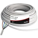siwitec NYM-Kabel, NYM-J 5x2,5 mm2, 50 m Stromkabel, Mantelleitung, Installationskabel, Kabelring,