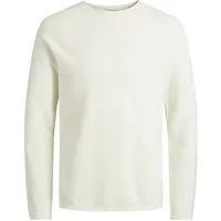 JACK & JONES Hill Knit Crew Pullover Cloud Dancer L