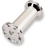 SO-Tech Möbelfuß Chrom Poliert Aluoptik 32 mm Höhe 100 mm