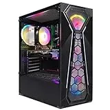 STGsivir Gaming PC, AMD Athlon 3000G 3.5GHz, AMD Radeon RX 580 8GB, 16GB DDR4 RAM, 512GB SSD, 600M WLAN, BT 5.0, RGB Lüfter x 4, Windows 11, Gamer PC Computer Desktop