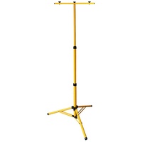 Clanmacy Baustrahler Teleskop Stativ für Arbeitstrahler LED Strahler Fluter in Gelb gelb