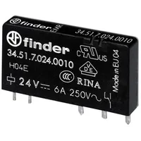 Finder 34.51.7.012.0310 Printrelais 12 V/DC 6 A 1 Schließer