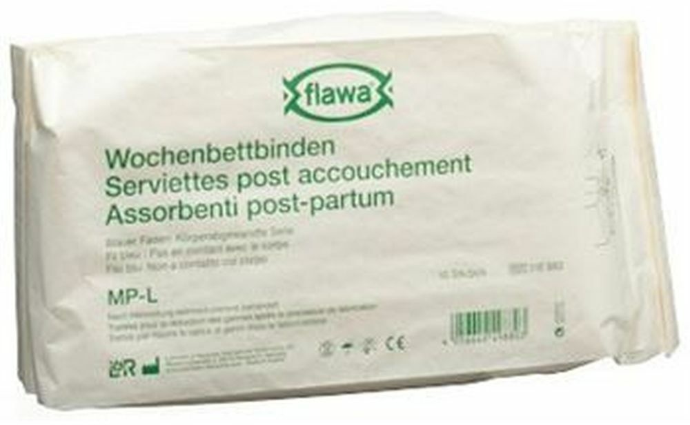 FLAWA® Serviettes post accouchement 10 pc(s) serviettes hygiénique(s)