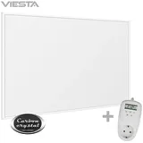 Viesta VIESTA® F300 Infrarot Wandheizung 300W mit Thermostat – flaches Carbon Crystal Heizpaneel – elektrische Infrarotheizung zur Wandmontage – Badezimmer