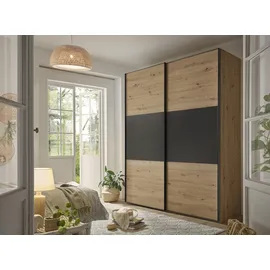 STAUD Schwebetürenschrank Includo 200 x 222 x 68 cm Braun
