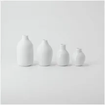 räder Mini Flaschenvasen 4er Set, weiß