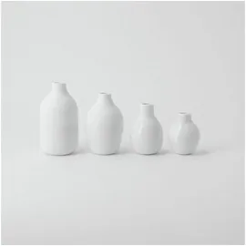 räder Mini Flaschenvasen 4er Set, weiß