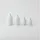 räder Mini Flaschenvasen 4er Set, weiß
