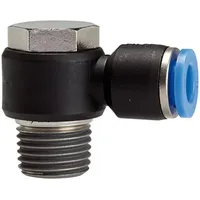 Riegler L-Steckverschraubung »Blaue Serie« drehbar, R1/8 a., max.15, Ã