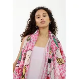 Codello Damen Schal Peanuts Design aus recyceltem Polyester Vielseitiger Schal für jede Saison, Leichtes Tuch, Snoopy & Charlie Brown Print, Perfekt für Frühling, Sommer, Herbst, Winter