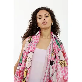 Codello Damen Schal Peanuts Design aus recyceltem Polyester Vielseitiger Schal für jede Saison, Leichtes Tuch, Snoopy & Charlie Brown Print, Perfekt für Frühling, Sommer, Herbst, Winter