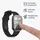 kwmobile 2X Schutzhülle kompatibel mit Xiaomi Smart Band 8 Pro/Smart Band 9 Pro Hülle - Fullbody Cover Set aus Silikon - Transparent Rosegold